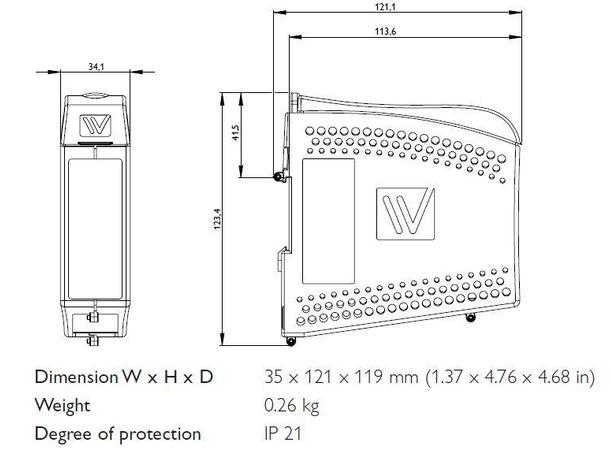 Westermo ODW-730-F2 485 422 Modem PtMP/ring RS485 422 2 SFP